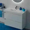 Шкаф нижний Fancy Marble Fiji-2 900 с умывальником Annabell 900- Фото 4